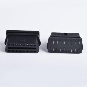Car OBD2 female connector pin injection type OBD plug diagnostic interface with shell optional