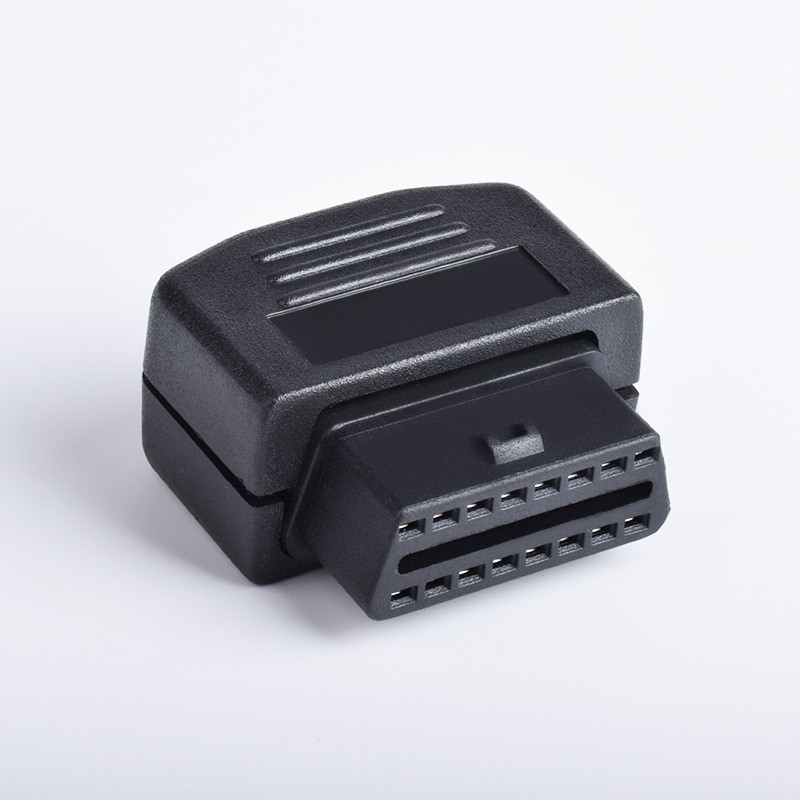 Automotive OBD2 female diagnostic interface OBD plug housing OBDII assembly type weldable wire assembly