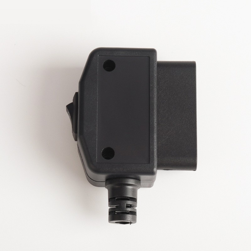 Automotive OBD2 16 pin male connector OBD housing with plug+housing+SR+key+screw