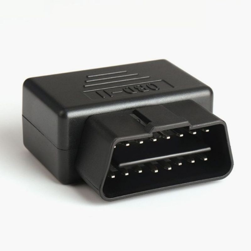 Automotive OBD2 male connector OBD plug assembly type housing without holes, snap fastener without screws