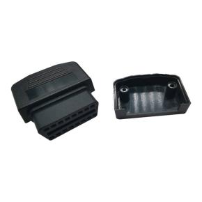 SAE J1962 OBDII 16 pin female connector with OBD housing for GPS tracker