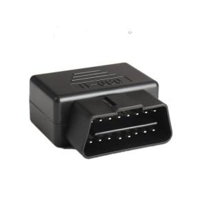 Black J1962 OBD  16 pin male connector with OBD housing for automatic diagnostic device