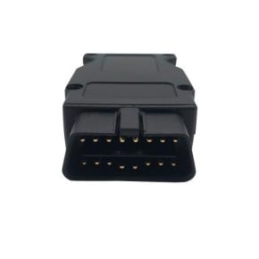 Assembled  J1962 black OBDII connector with OBD housing for GPS tracker