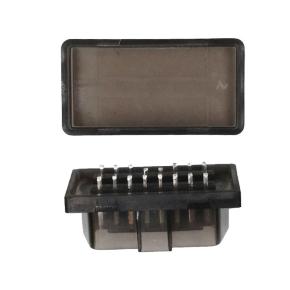 Black 10MM transparent  OBDII case with connector mini OBD housing