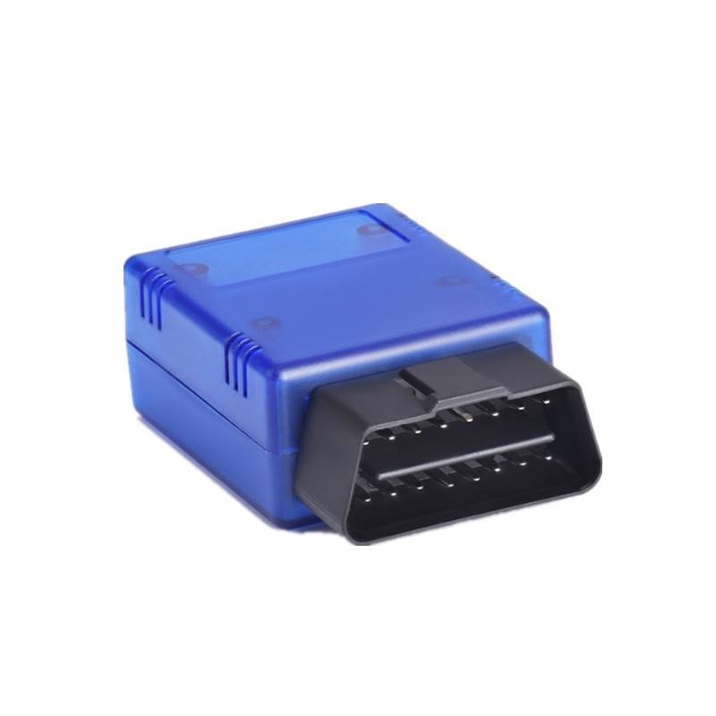 Customized Blue Color  OBD Enclosure for ELM327 PCB OBDII Housing with 16 Pin OBD Male  Connector 