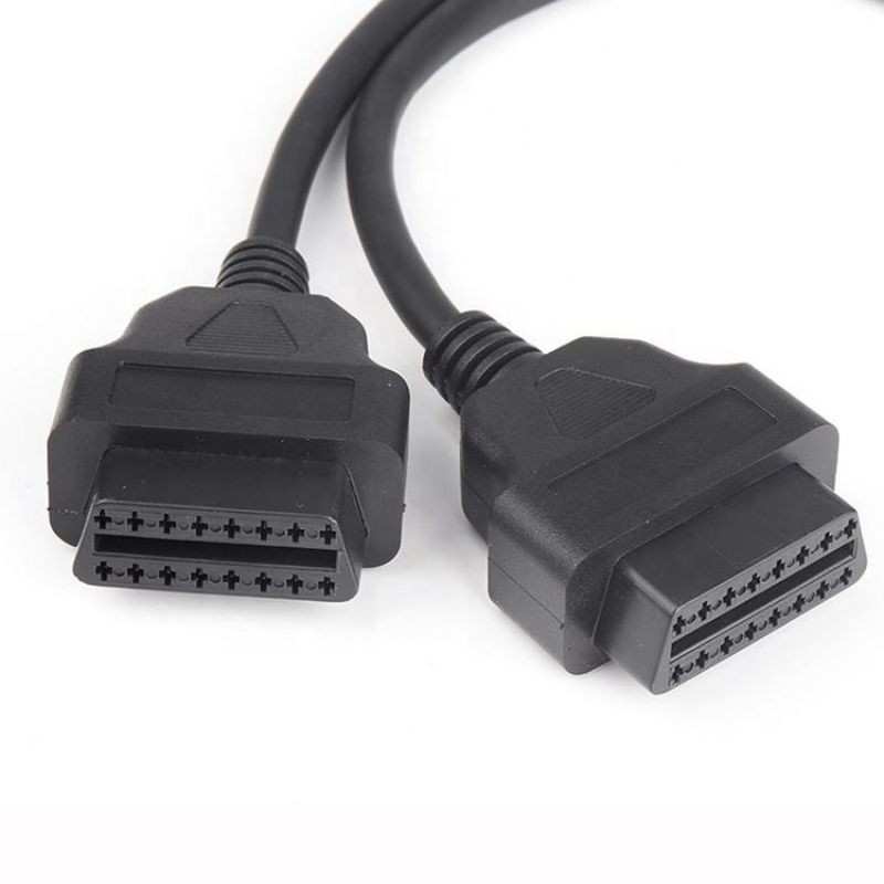OBDii  16pin  Splitter  Y Cable  Vehicle diagnostic cable   OBD2  male to  femlae  Y Splitter Cable
