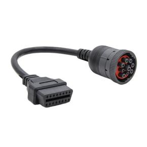 Good selling  J1939 9 Pin Interface To Obd2 16Pin Cable  J1939  male to obdII female  cable 