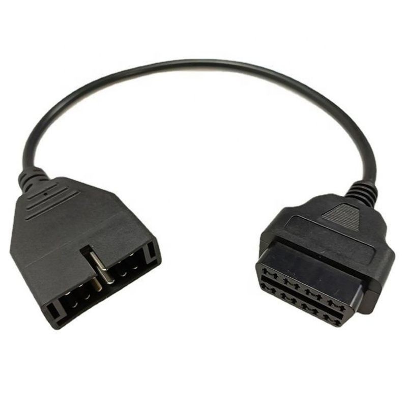 General OBD1 12 Pin To 16 Pin OBD2  cable   OBD-II Extension Diagnostic Scanner Converter Cable