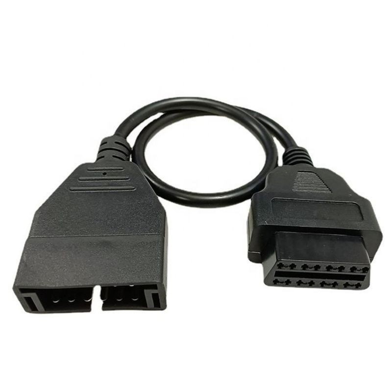 General OBD1 12 Pin To 16 Pin OBD2  cable   OBD-II Extension Diagnostic Scanner Converter Cable