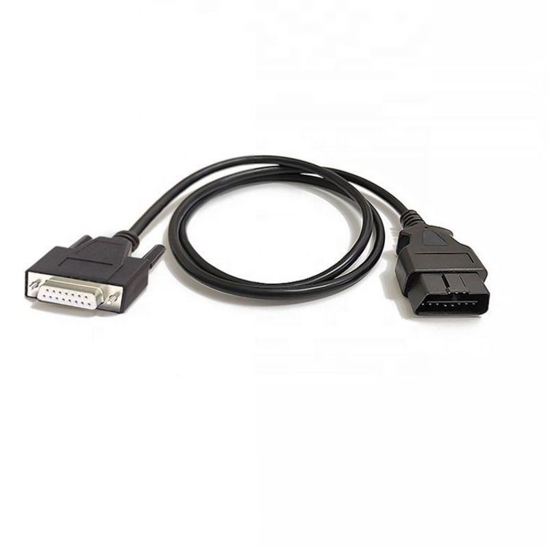  Obd2 Male To Db15 Female Diagnostic Scanner Cable For Pc