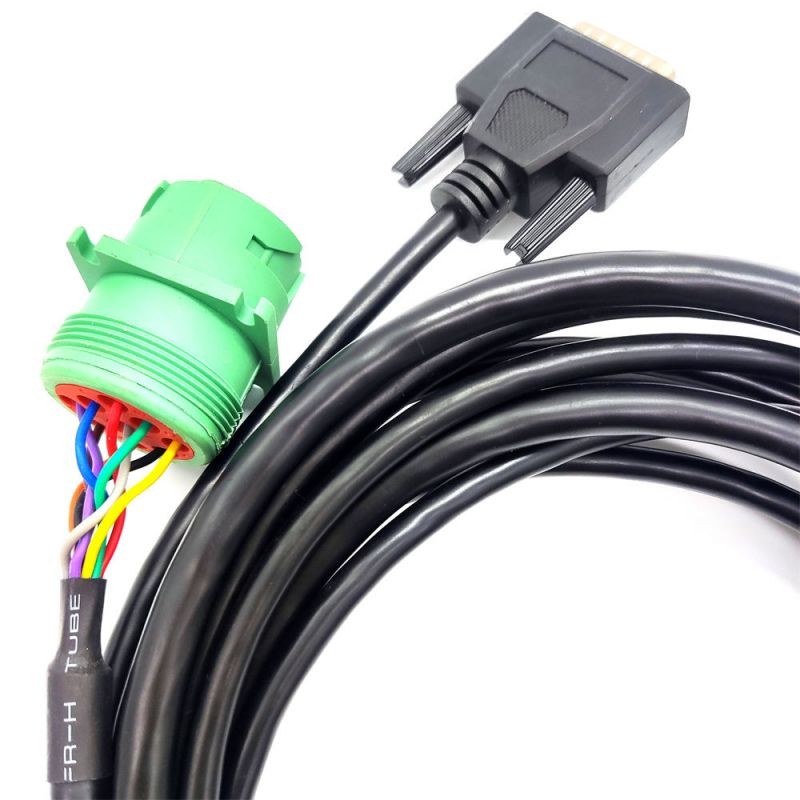 Type2 J1939  9 Pin to J1939 Type2 Receptacle and DB 15Pin  Long Type Cable