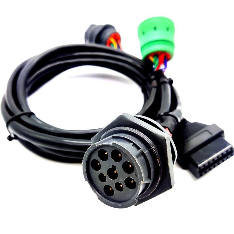 Special Offer Type2   J1939  9pin  to 2  Type1 J1939  and OBD2  cable ELD Cable GPS Tracker Cable