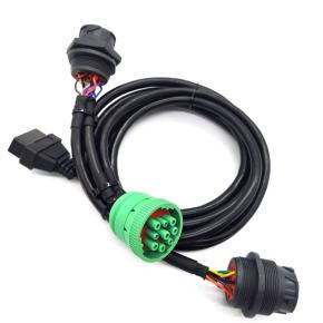 Special Offer Type2   J1939  9pin  to 2  Type1 J1939  and OBD2  cable ELD Cable GPS Tracker Cable