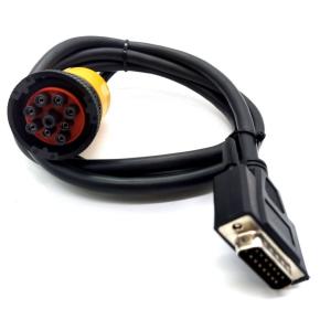 Professional Diagnostics Truck Cable   Type2 J1939  9pin  to DB15 pin Cable Heavy Duty Truck Cable