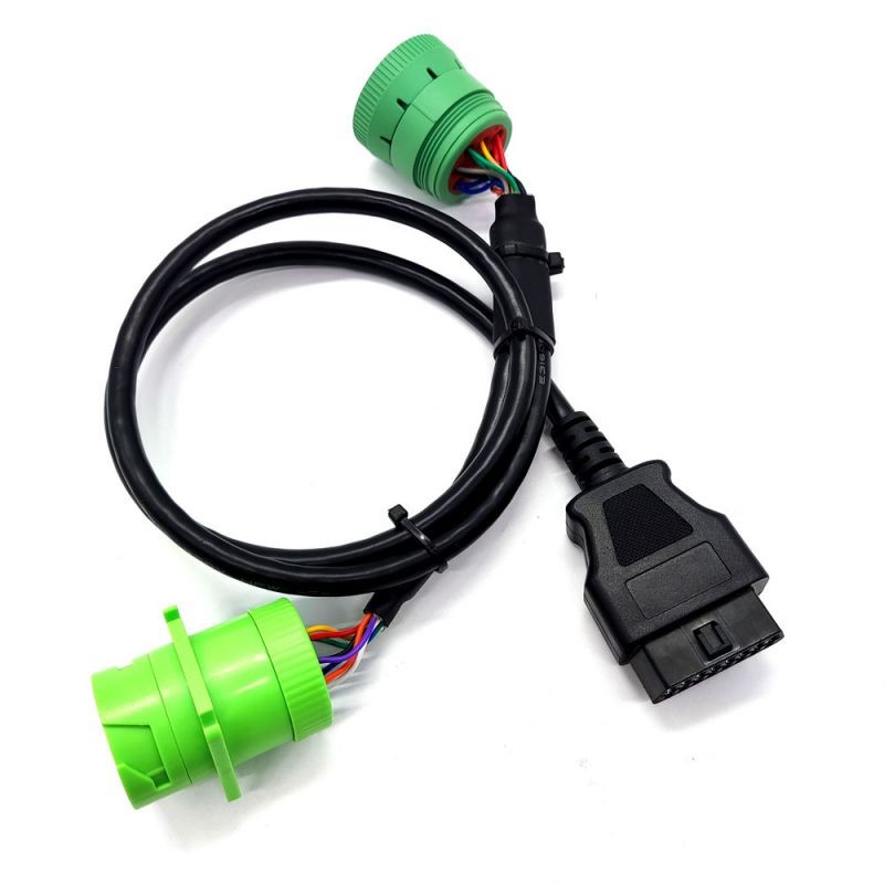  Type2 J1939 9pin Plug to Type1 J1939  9PIN and OBD2  16PIN  Cable GPS Tracker male to female cable