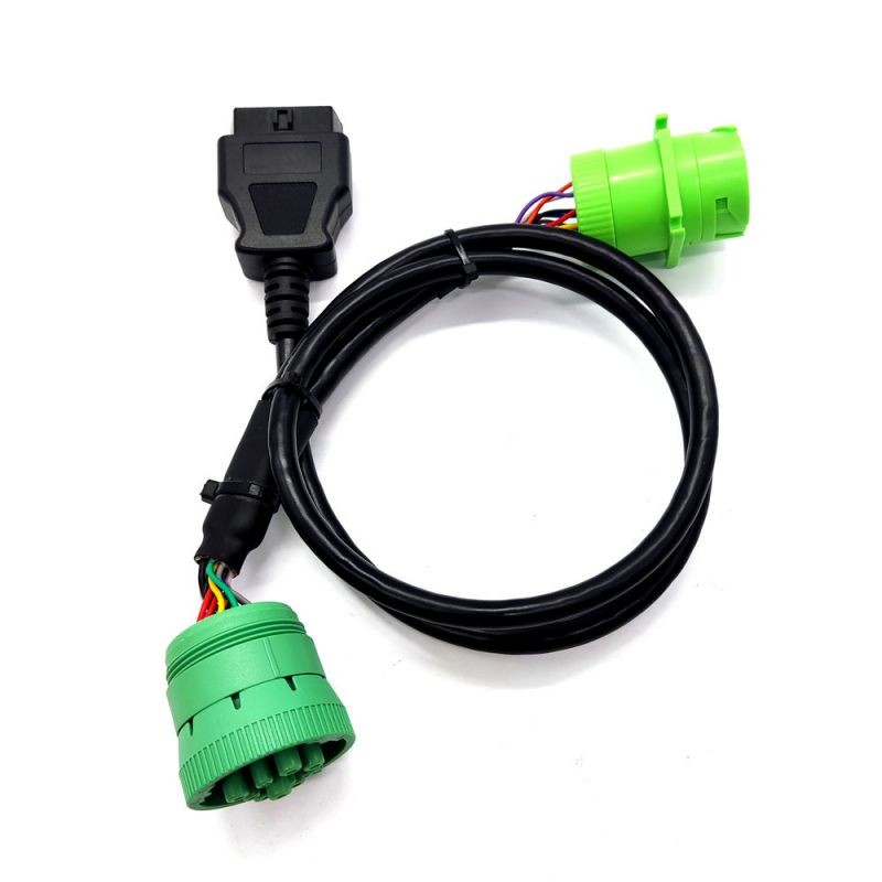  Type2 J1939 9pin Plug to Type1 J1939  9PIN and OBD2  16PIN  Cable GPS Tracker male to female cable