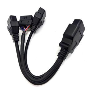 OBD2   16pin Male to 3 Female OBD2  Y Cable Diagnostics tool Cable