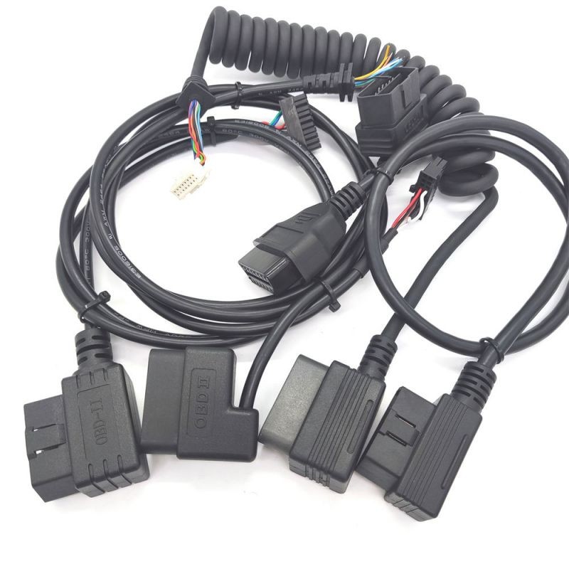 OBD2 16pin  Male  to 20pin molex 90 Degree T Cable GPS Tracker ELD Diagnostics Cable