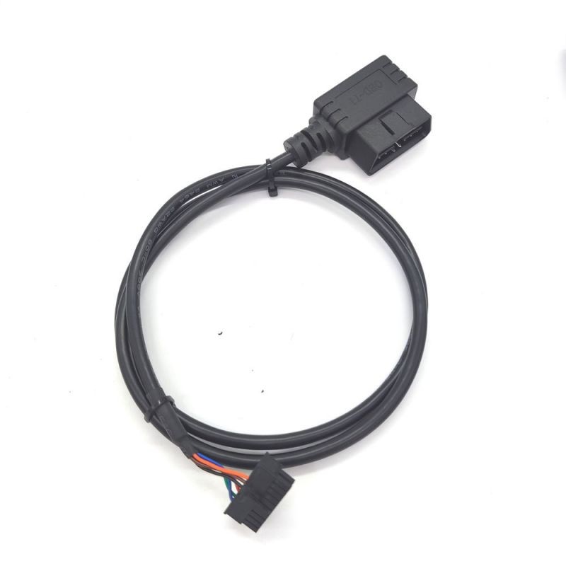 OBD2 16pin  Male  to 20pin molex 90 Degree T Cable GPS Tracker ELD Diagnostics Cable