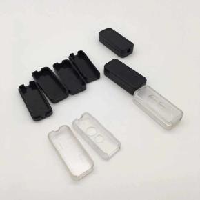 DIY black transparent USB with round hole wiring box for electronic instruments, universal plastic housing