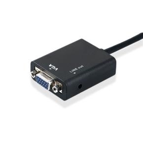  VGA to DP to USB interface audio and video converter case VGA to mini USB case