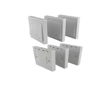 Wireless remote control switch panel shell, wiring free and easy to stick intelligent dual control household light button rocker switch panel shell